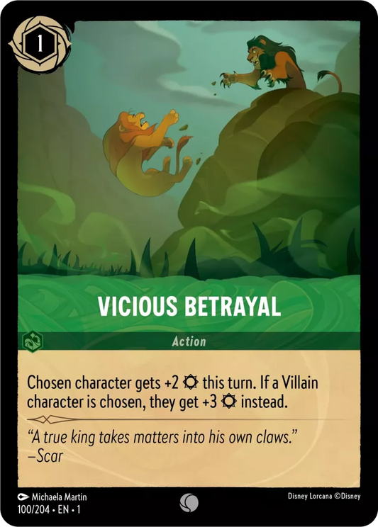 Vicious Betrayal, The First Chapter 100/204 Foil