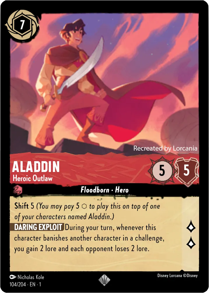 Aladdin Heroic Outlaw, The First Chapter 104/204 Foil