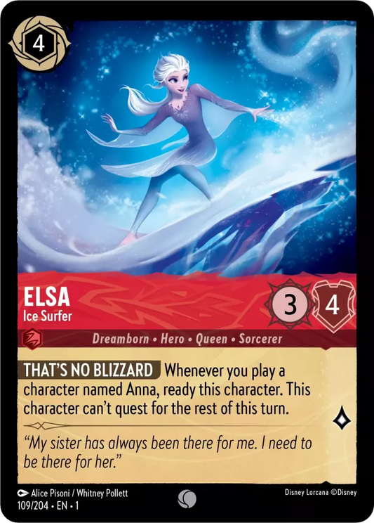 Elsa Ice Surfer, The First Chapter 109/204 Foil