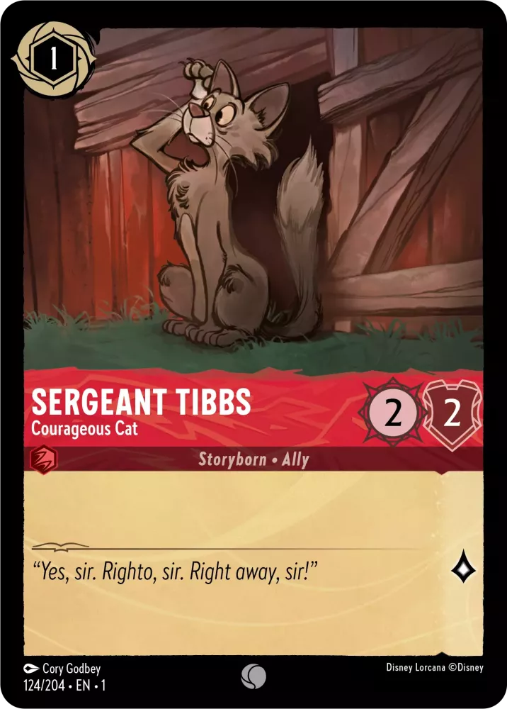 Sergeant Tibbs Courageous Cat, The First Chapter 124/204 Foil