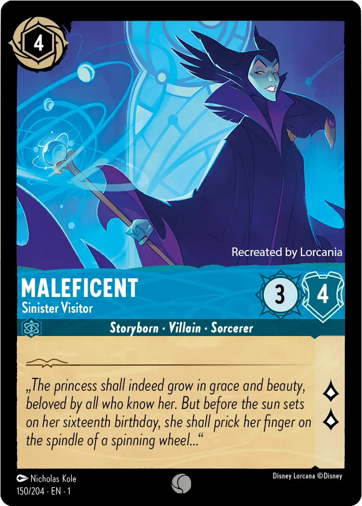 Maleficent Sinister Visitor, The First Chapter 150/204 Foil