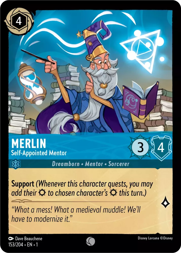 Merlin Self-Appointed Mentor, The First Chapter 153/204 Foil.