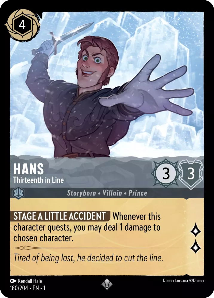 Hans Thirteenth in Line, The First Chapter 180/204 Foil