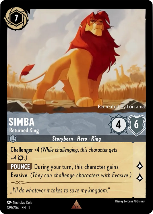 Simba Returned King, The First Chapter 189/204 Foil