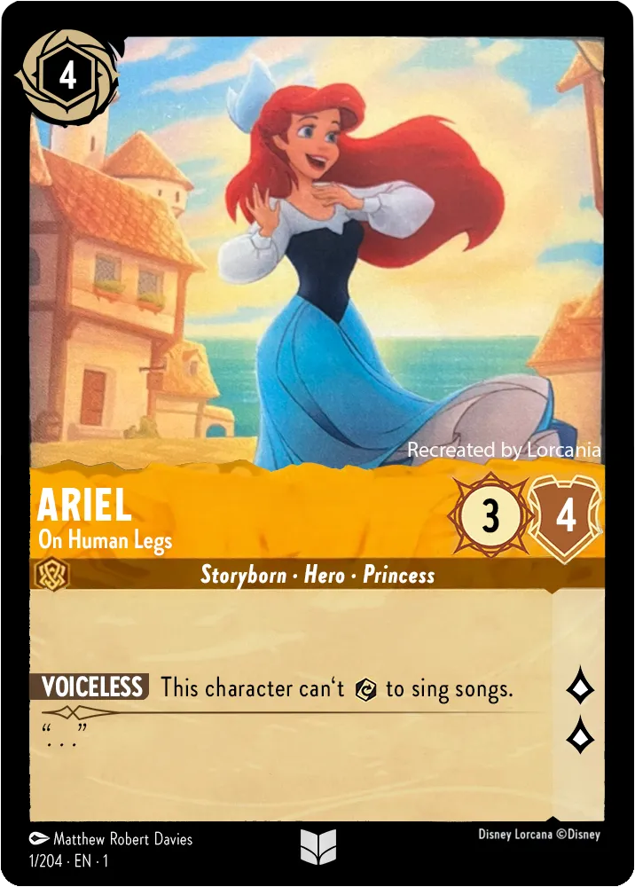 Ariel On Human Legs, The First Chapter 1/204 Foil