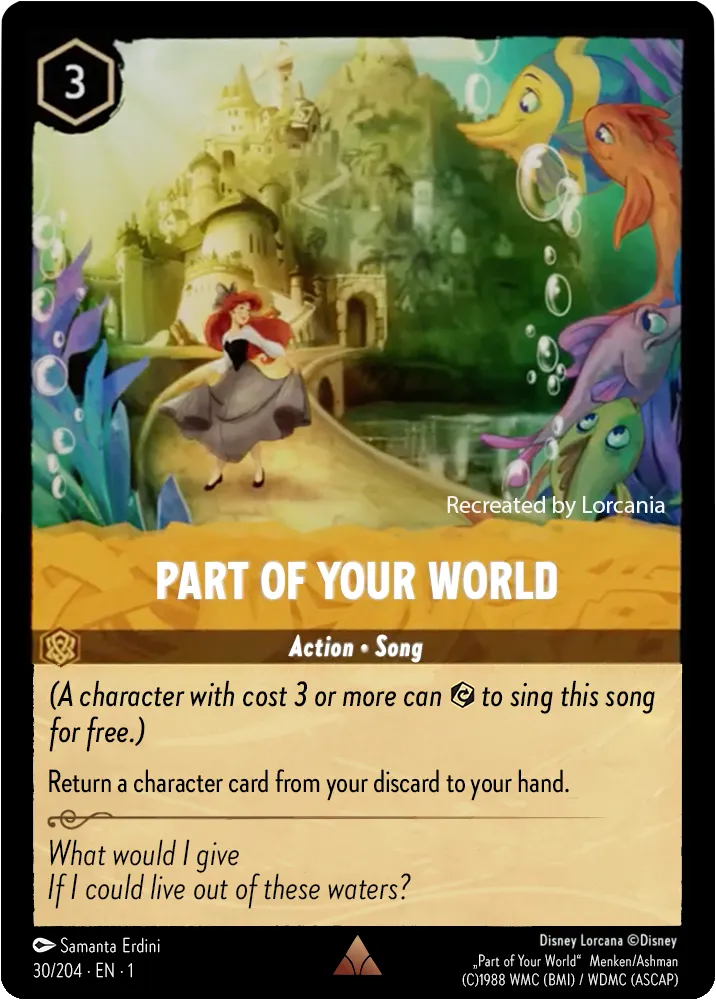 Part Of Your World, The First Chapter 30/204 Foil