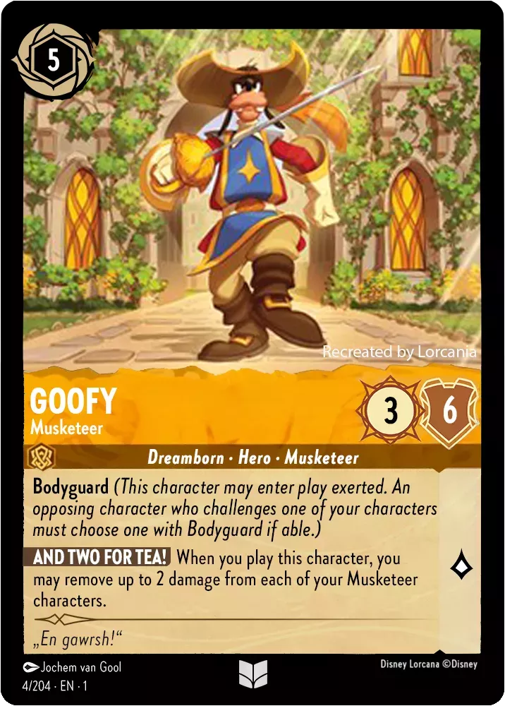 Goofy Musketeer, The First Chapter 4/204 Foil