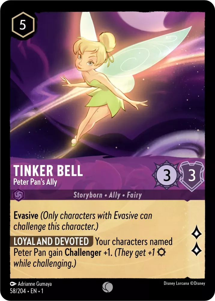 Tinker Bell Peter Pan's Ally, The First Chapter 58/204 Foil