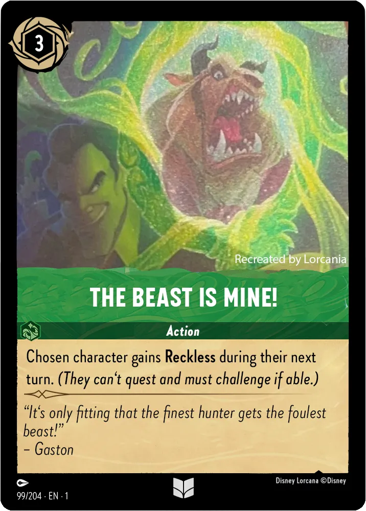 The Beast Is Mine, The First Chapter 99/204 Foil