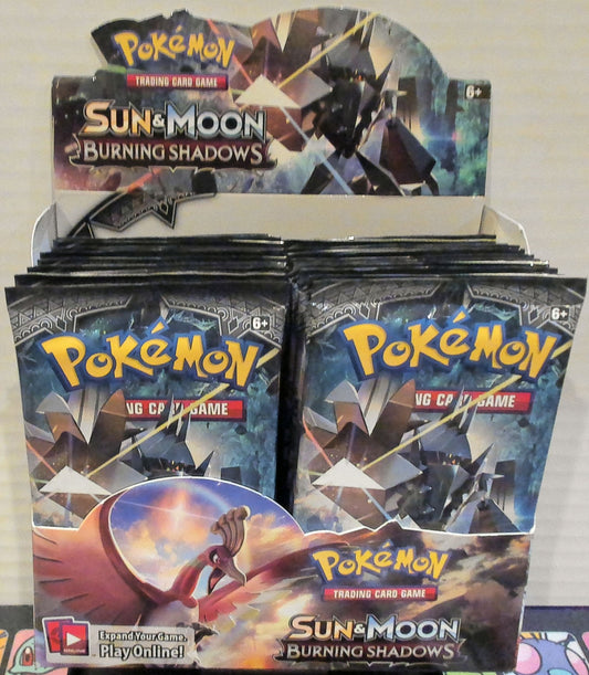 Sun & Moon Burning Shadows booster pack box