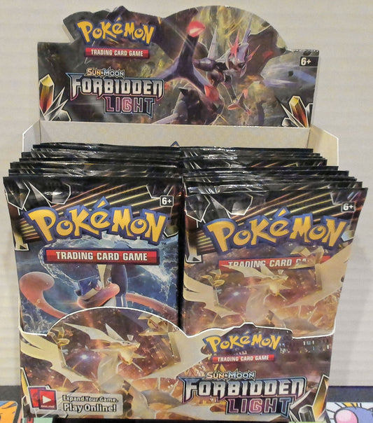 Sun & Moon Forbidden Light booster pack box