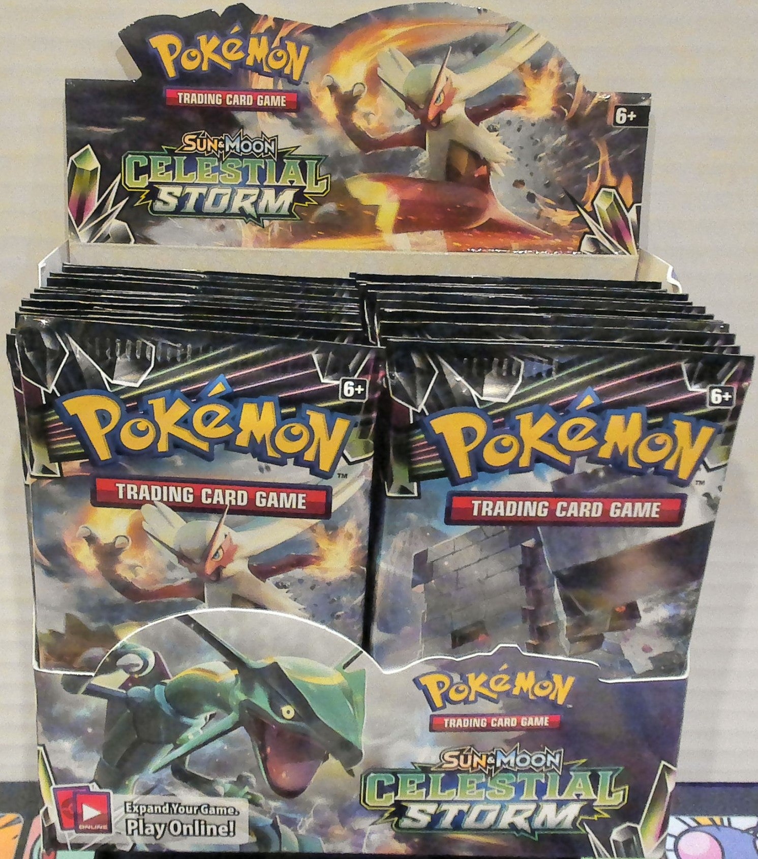 Sun & Moon Celestial Storm booster pack box