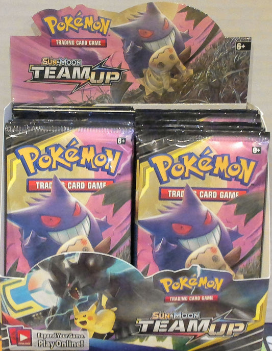 Sun & Moon Team Up booster pack box