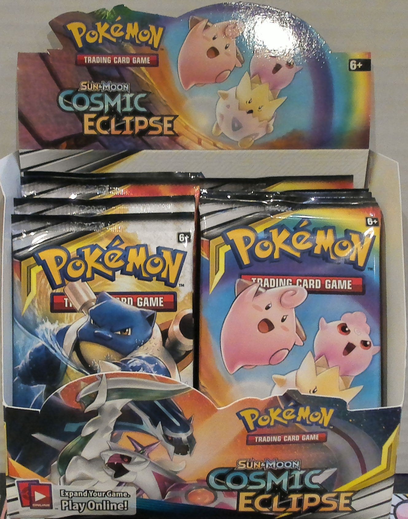 Sun & Moon Cosmic Eclipse booster pack box