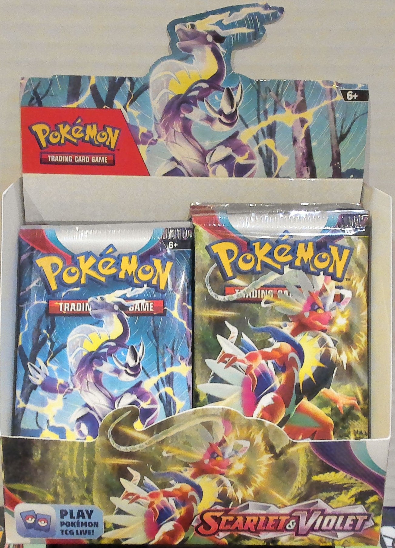 Scarlet & Violet booster pack box