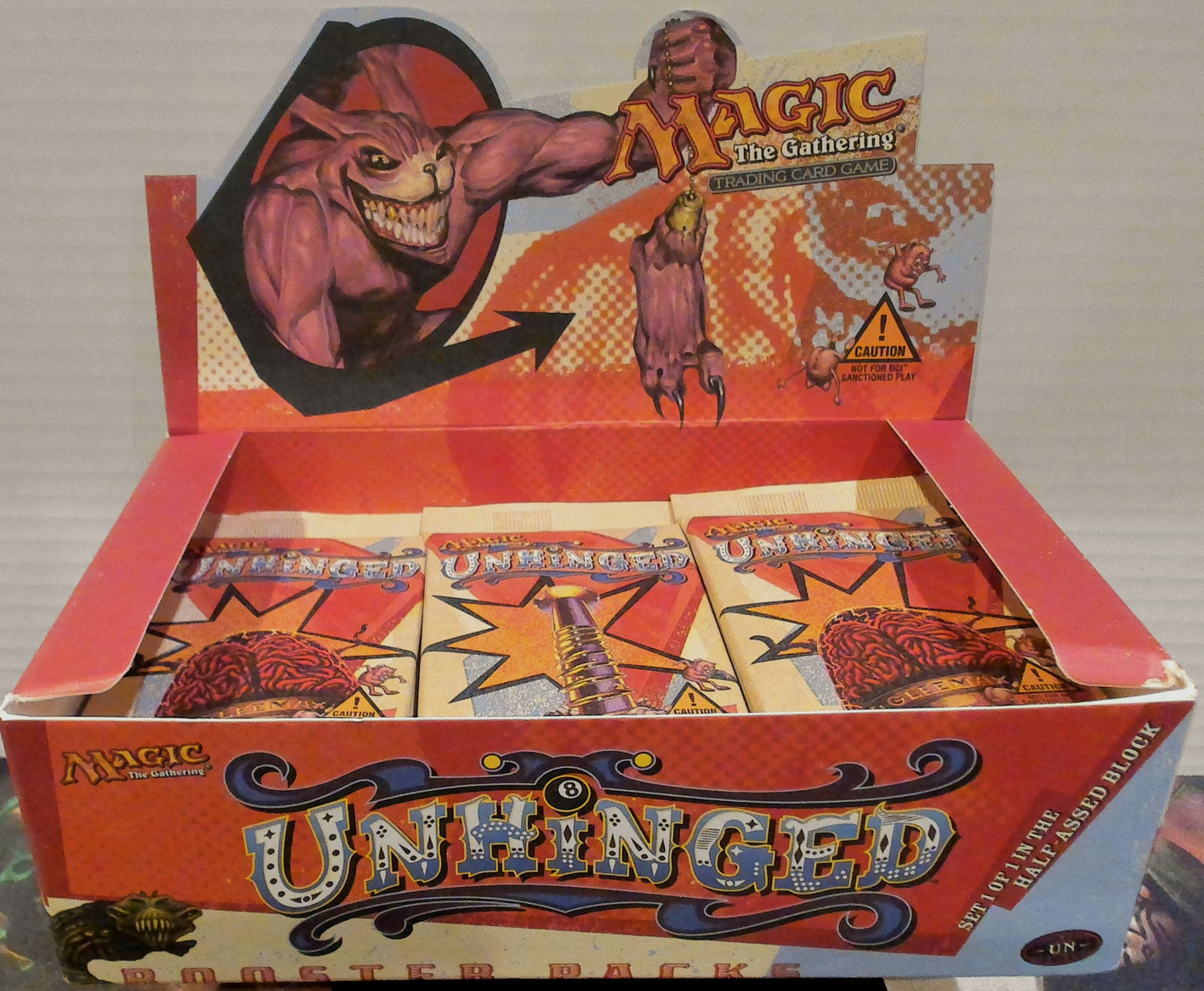 Unhinged booster pack box