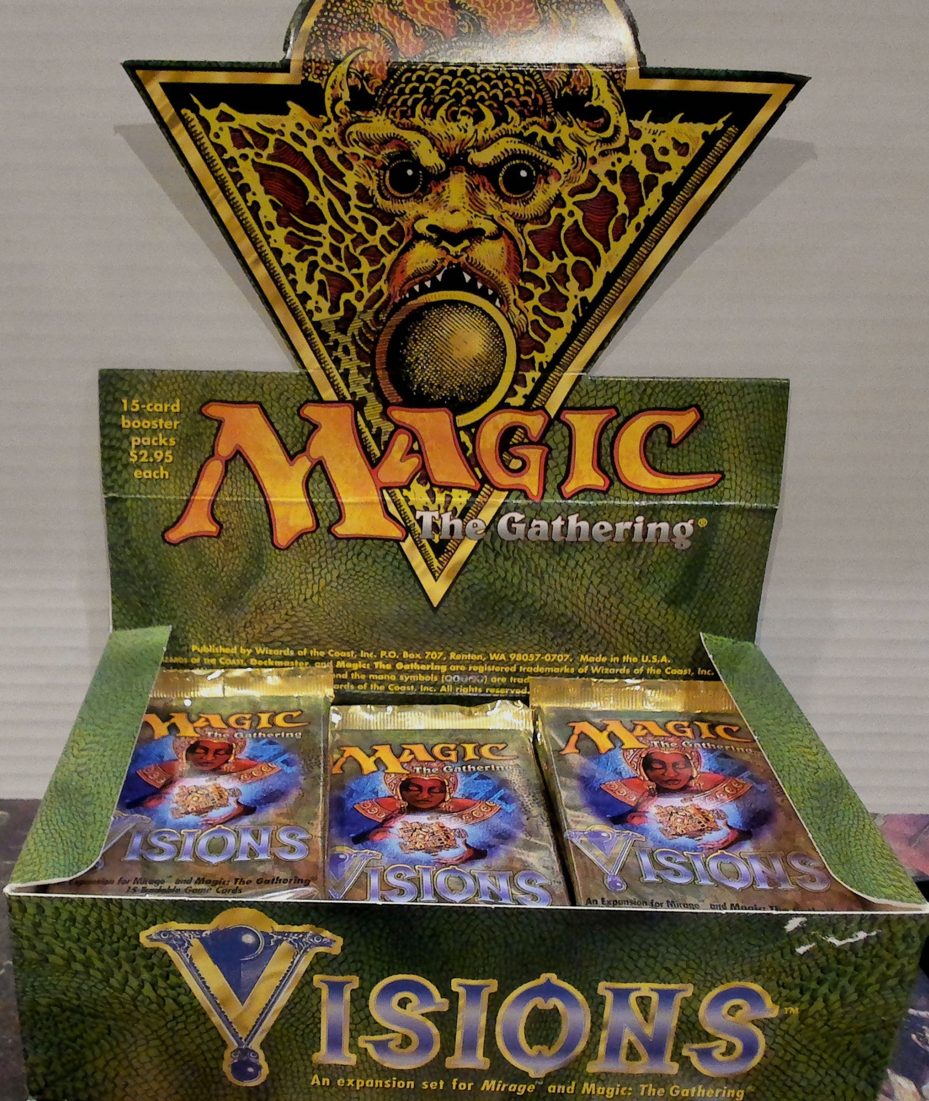 Visions booster pack box