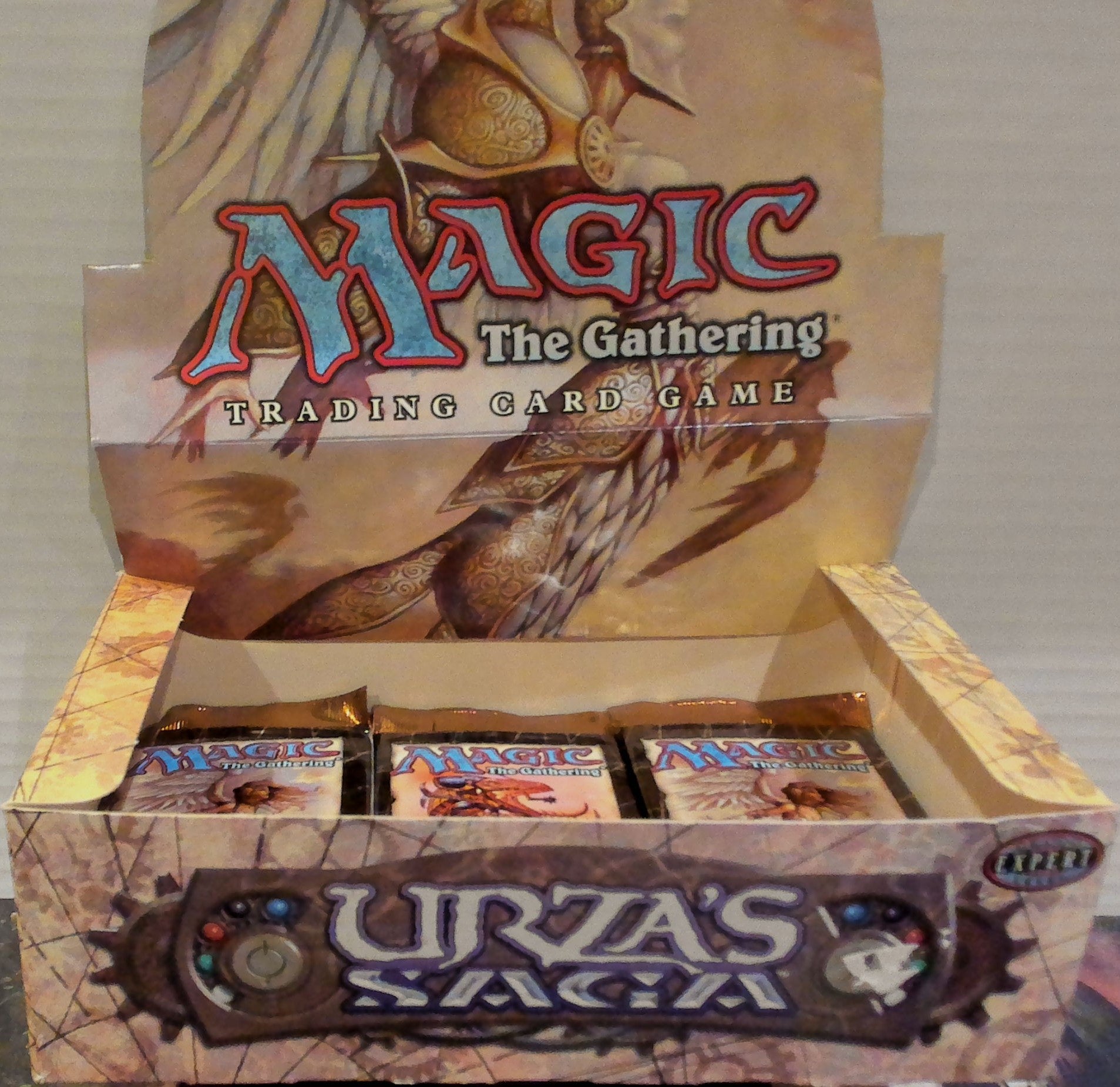 Urza's Saga booster pack box